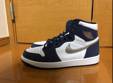 Nike Air Jordan 1 High OG CO.JP "White/Midnight Navy" (2020)(ブリーフケースなし)