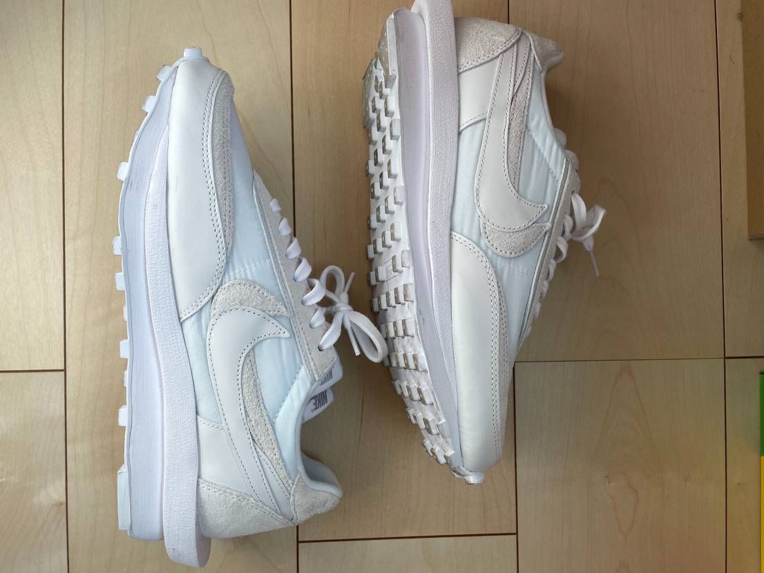 sacai × Nike LDV Waffle "Triple White"