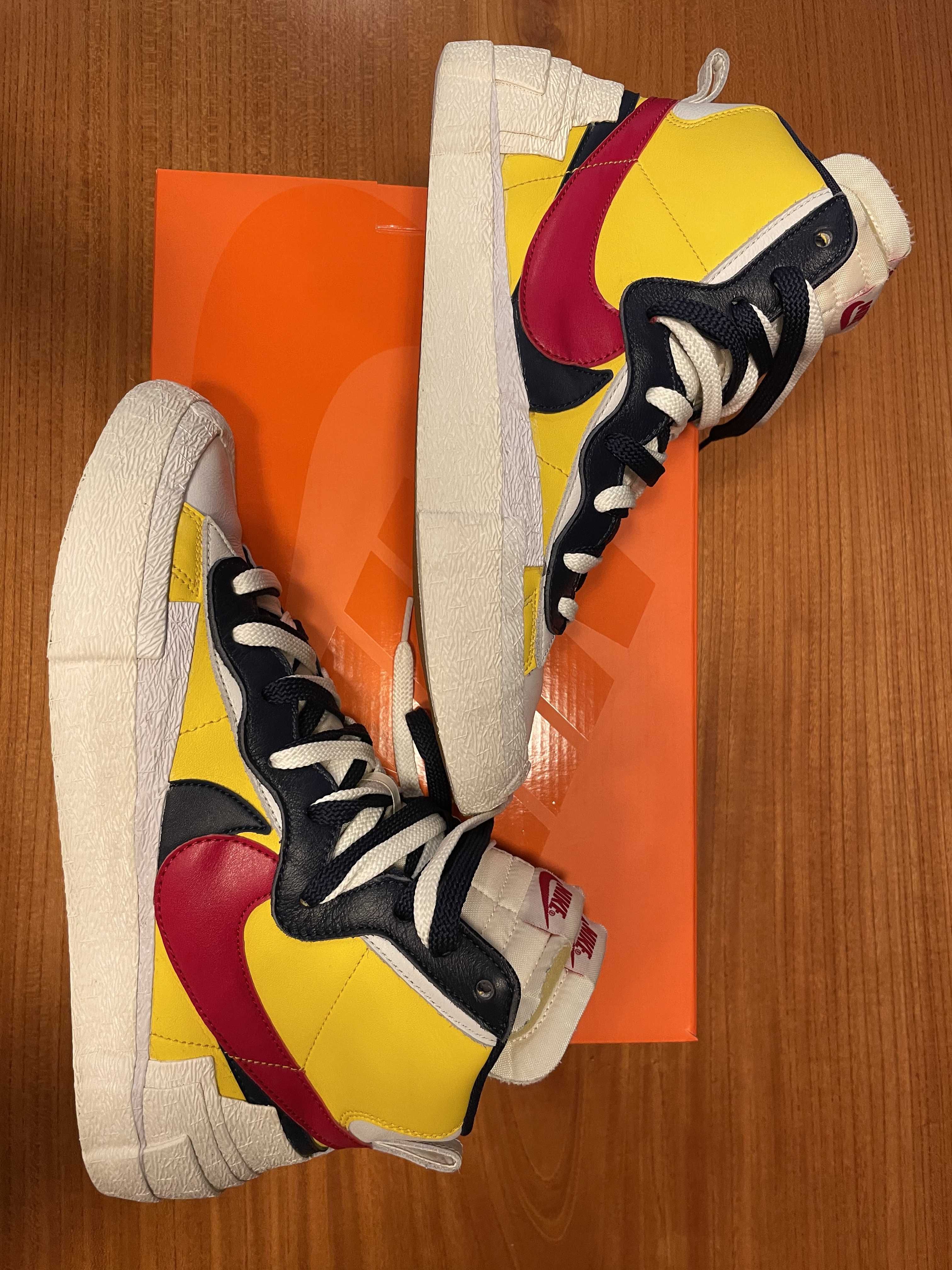 sacai × Nike Blazer Mid "Varsity Maize/Varsity Red"