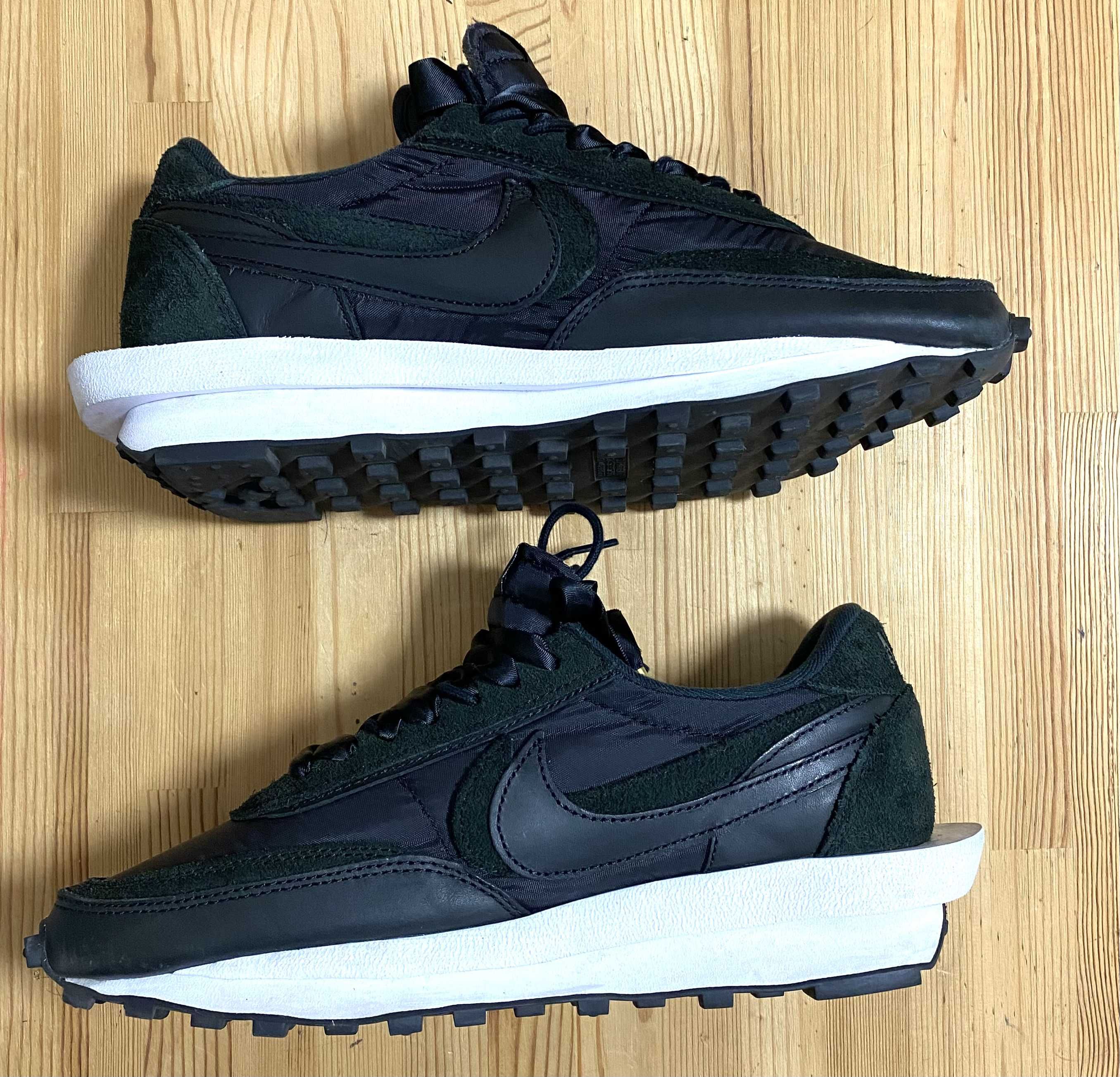 sacai × Nike LDV Waffle "Triple Black"