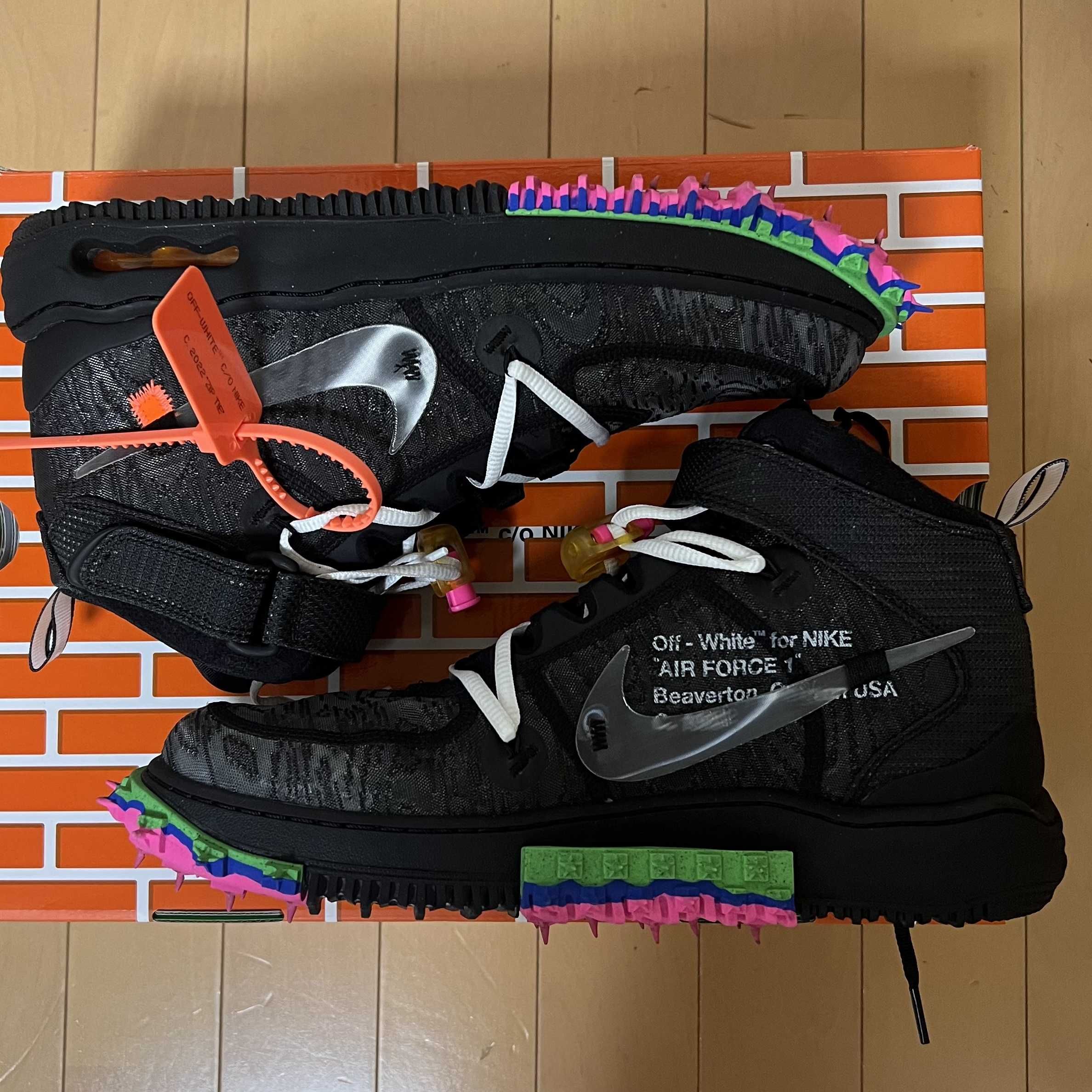 Off-White × Nike Air Force 1 Mid "Black"