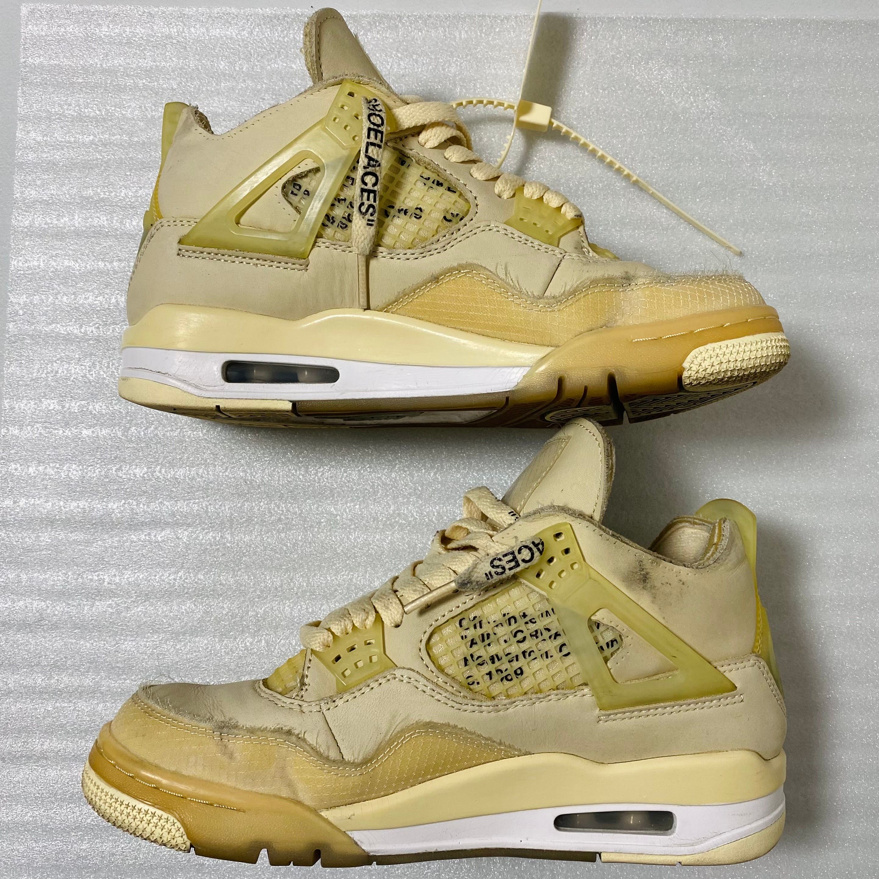 Off-White × Nike Women's Air Jordan 4 SP "Sail"