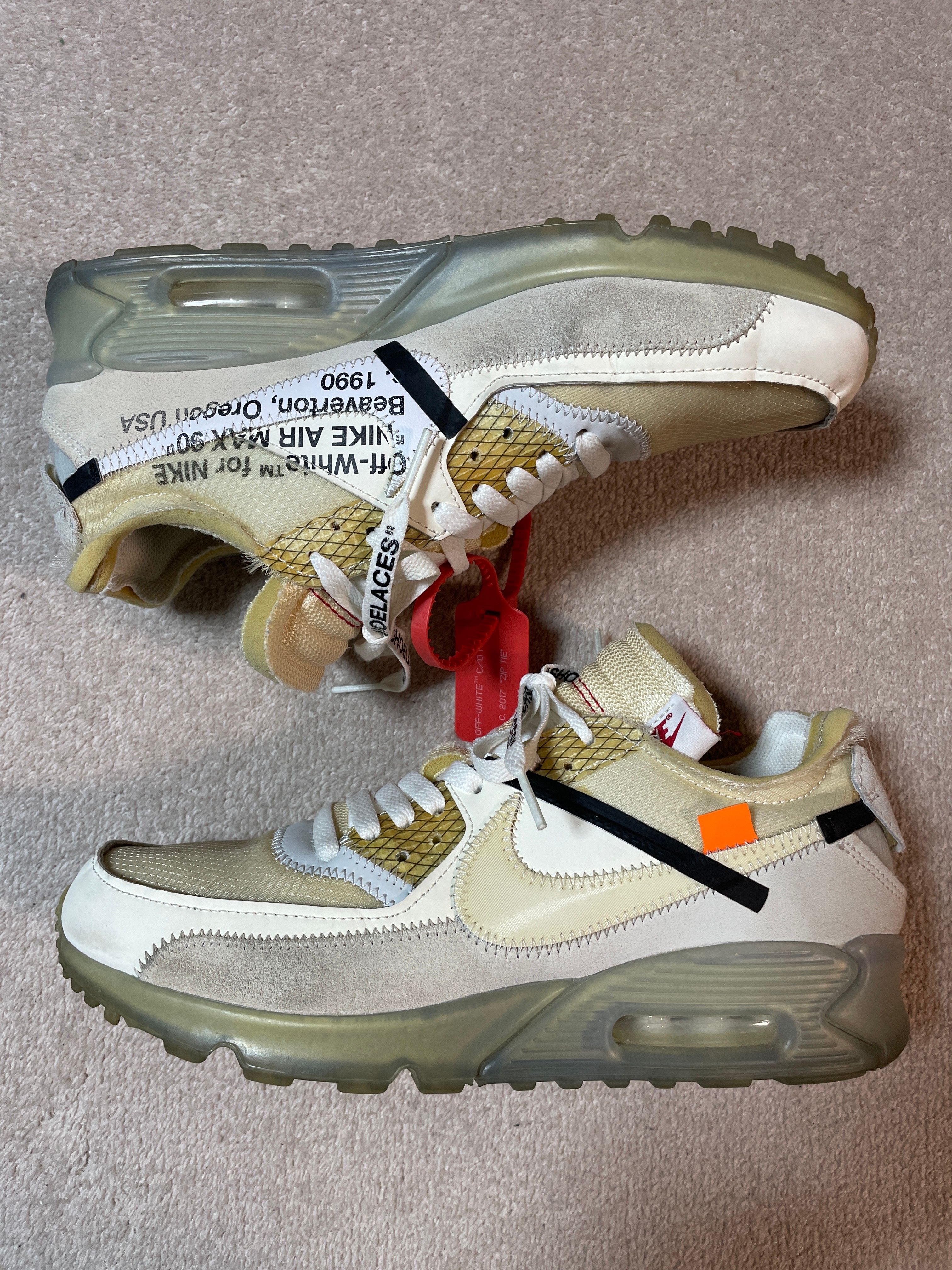 Off-White × Nike Air Max 90 "The 10/Sail"