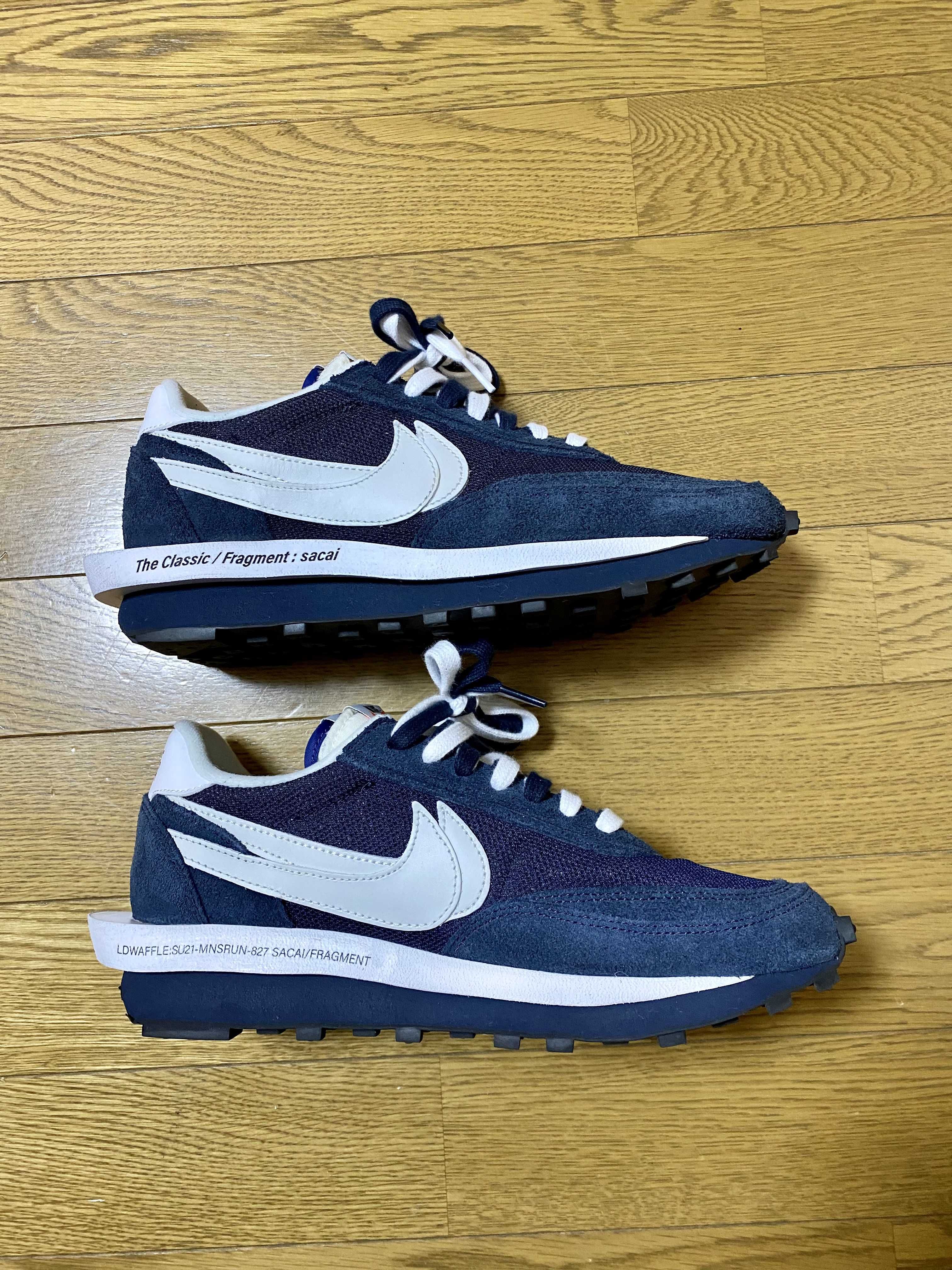 Fragment × sacai × Nike LD Waffle "Blackended Blue"