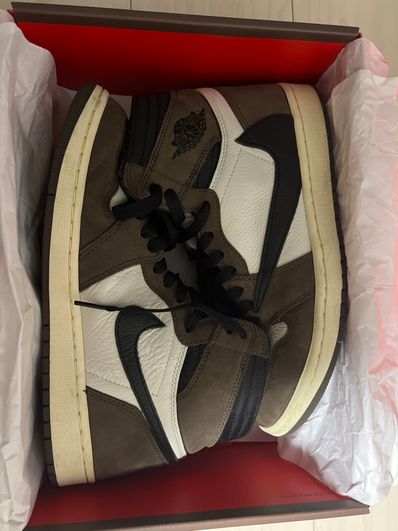 Travis Scott × Nike Air Jordan 1 Retro High OG TS SP "Sail/Dark Mocha"