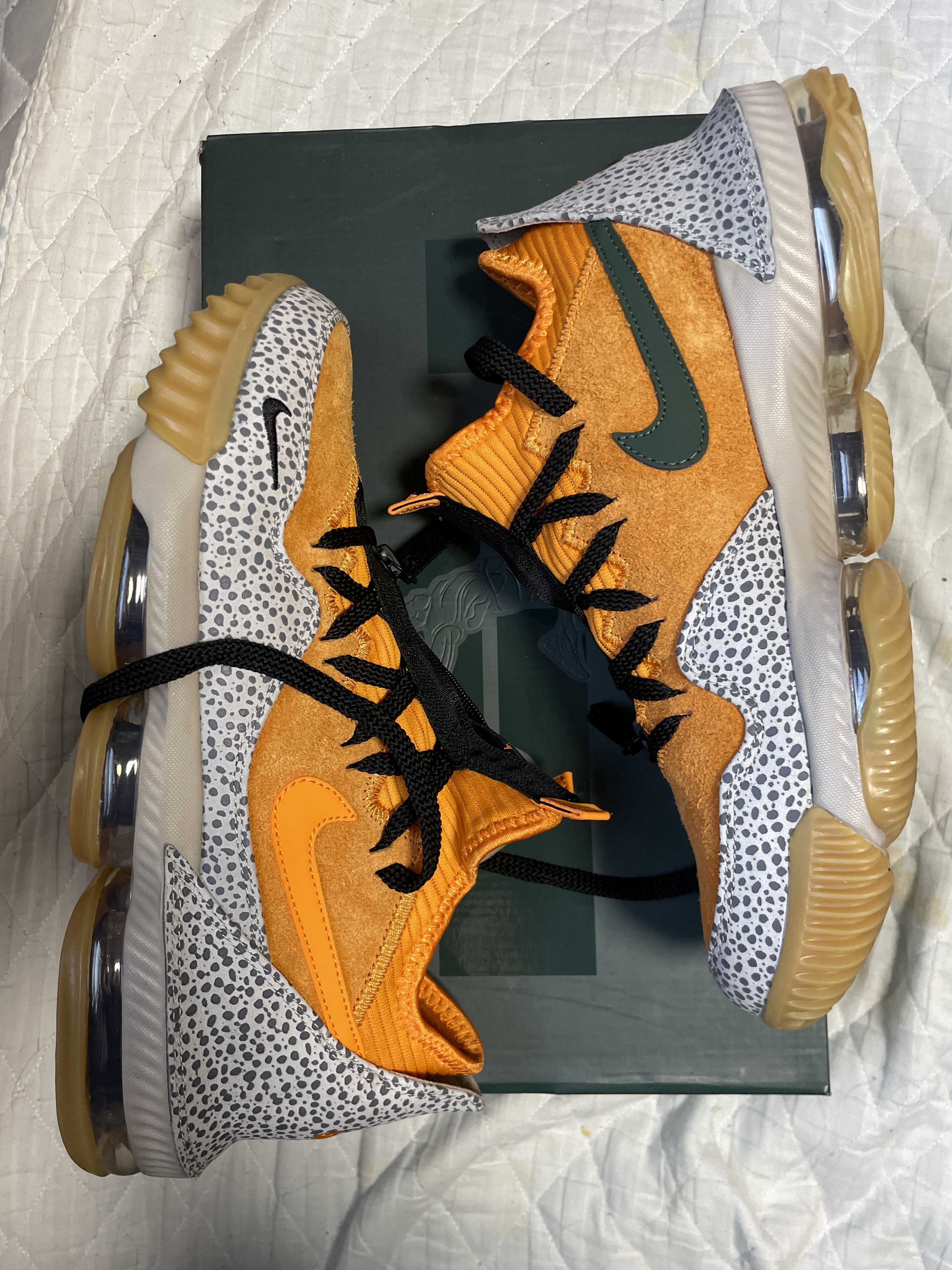 atmos × Nike LeBron 16 Low "Safari" (CD9471-800/CI3358-800)