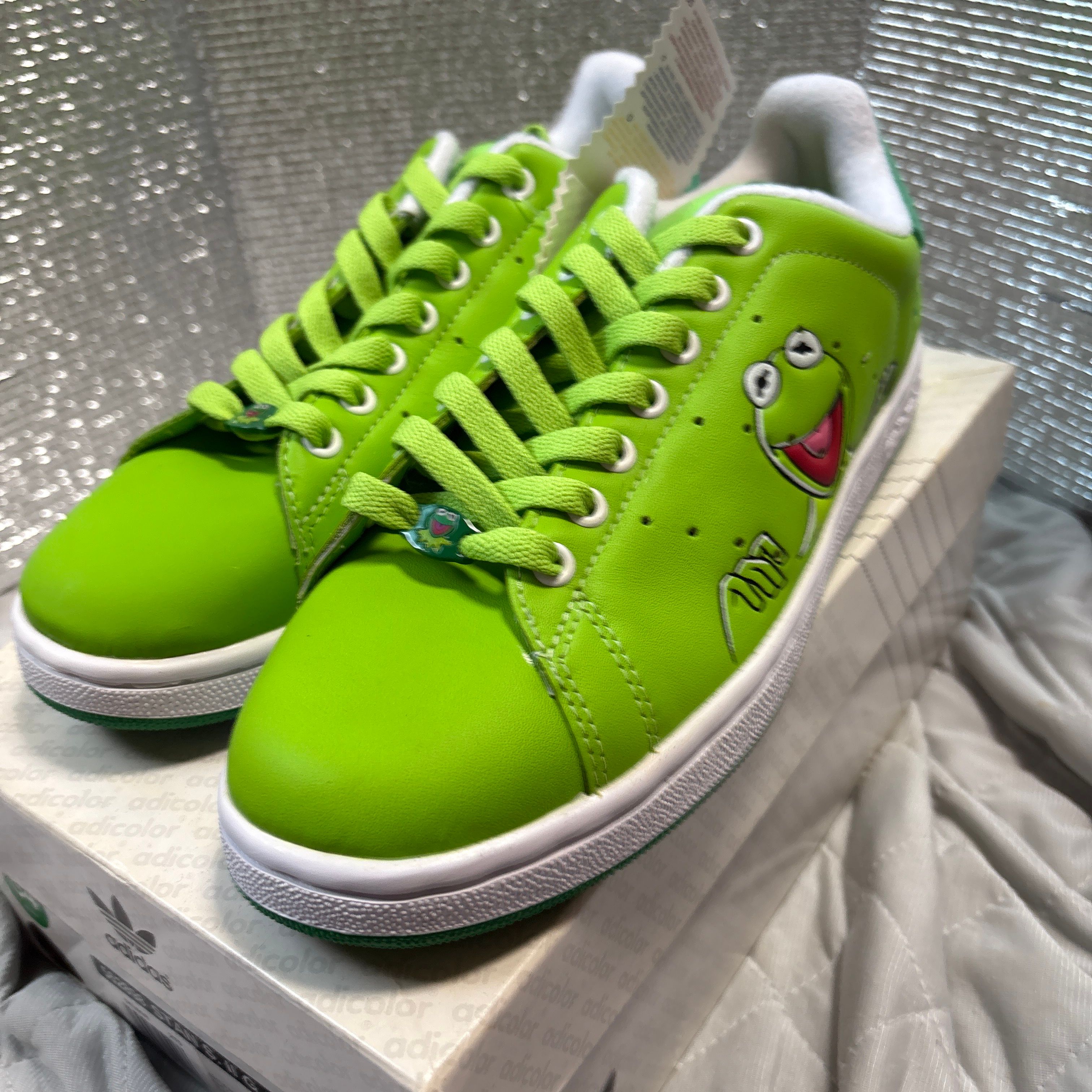 Kermit the Frog × adidas Stan Smith "Light Green/White/Dark Green"