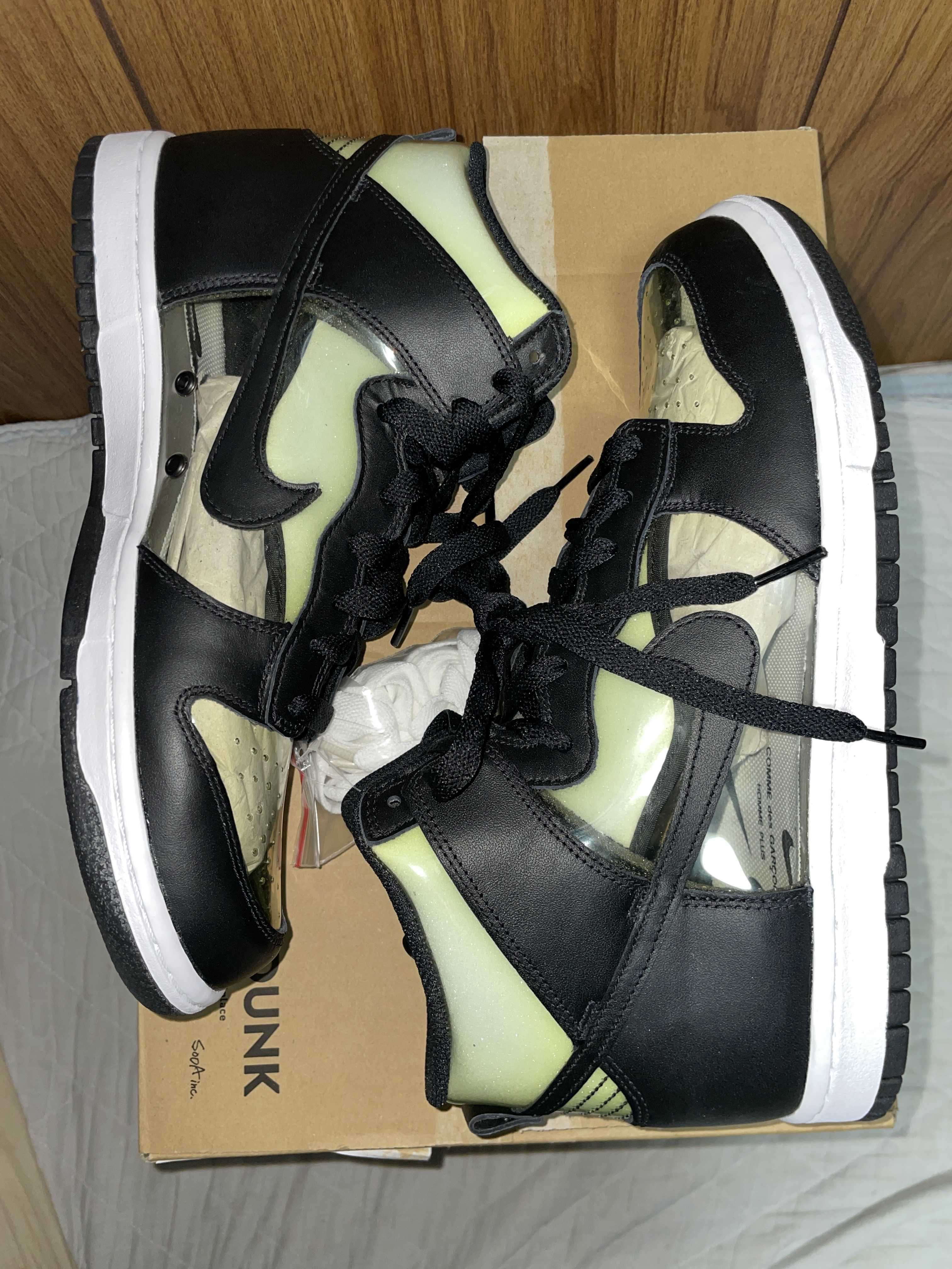 COMME des GARCONS HOMME PLUS × Nike Dunk High PRM "Black"