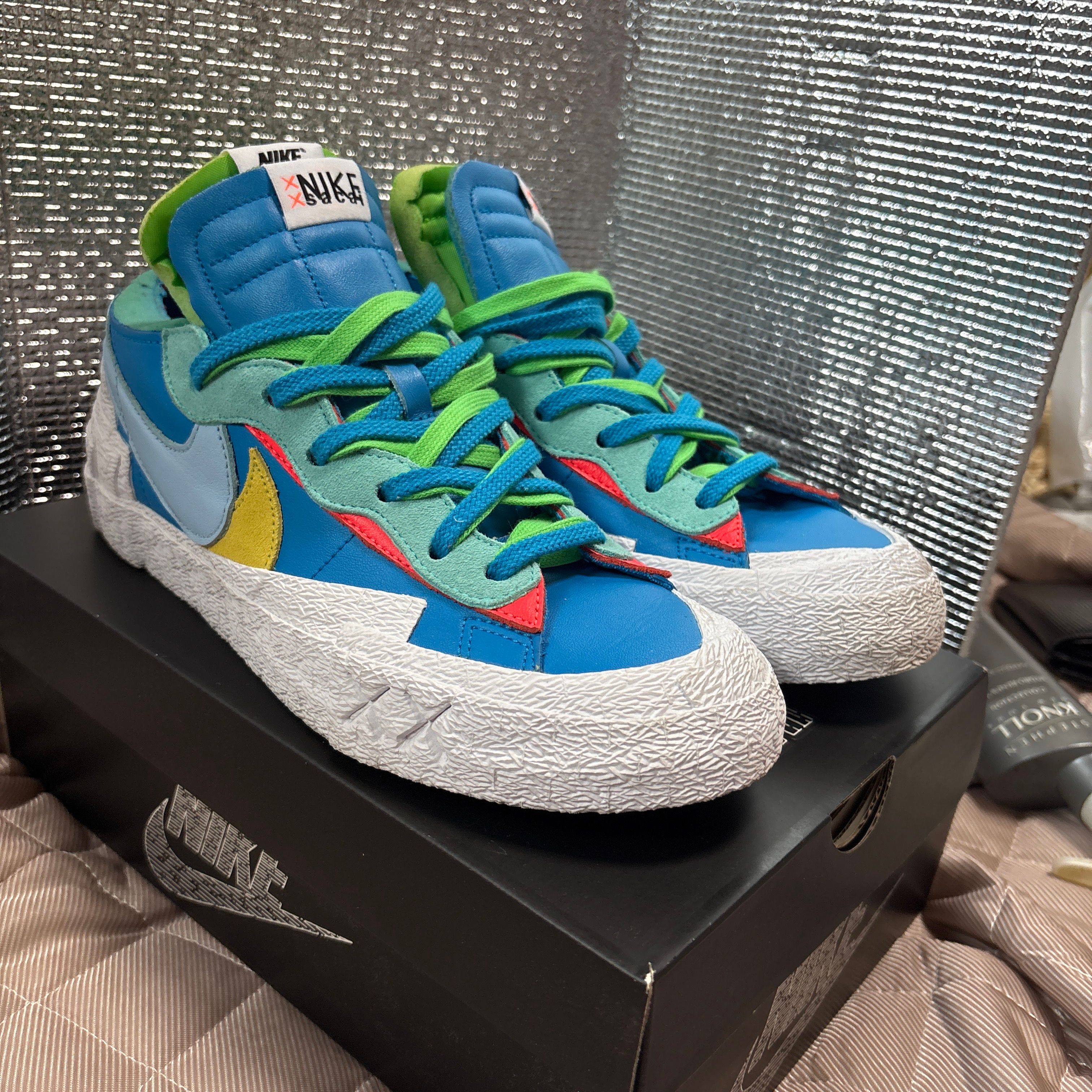 KAWS × sacai × Nike Blazer Low "Neptune Blue"