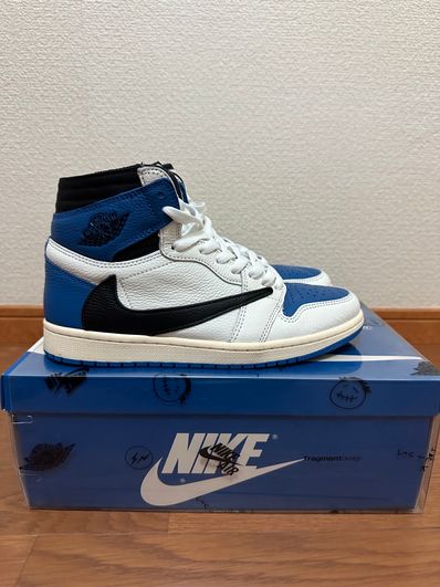 Travis Scott × fragment design × Nike Air Jordan 1 Retro High OG SP "Military Blue"