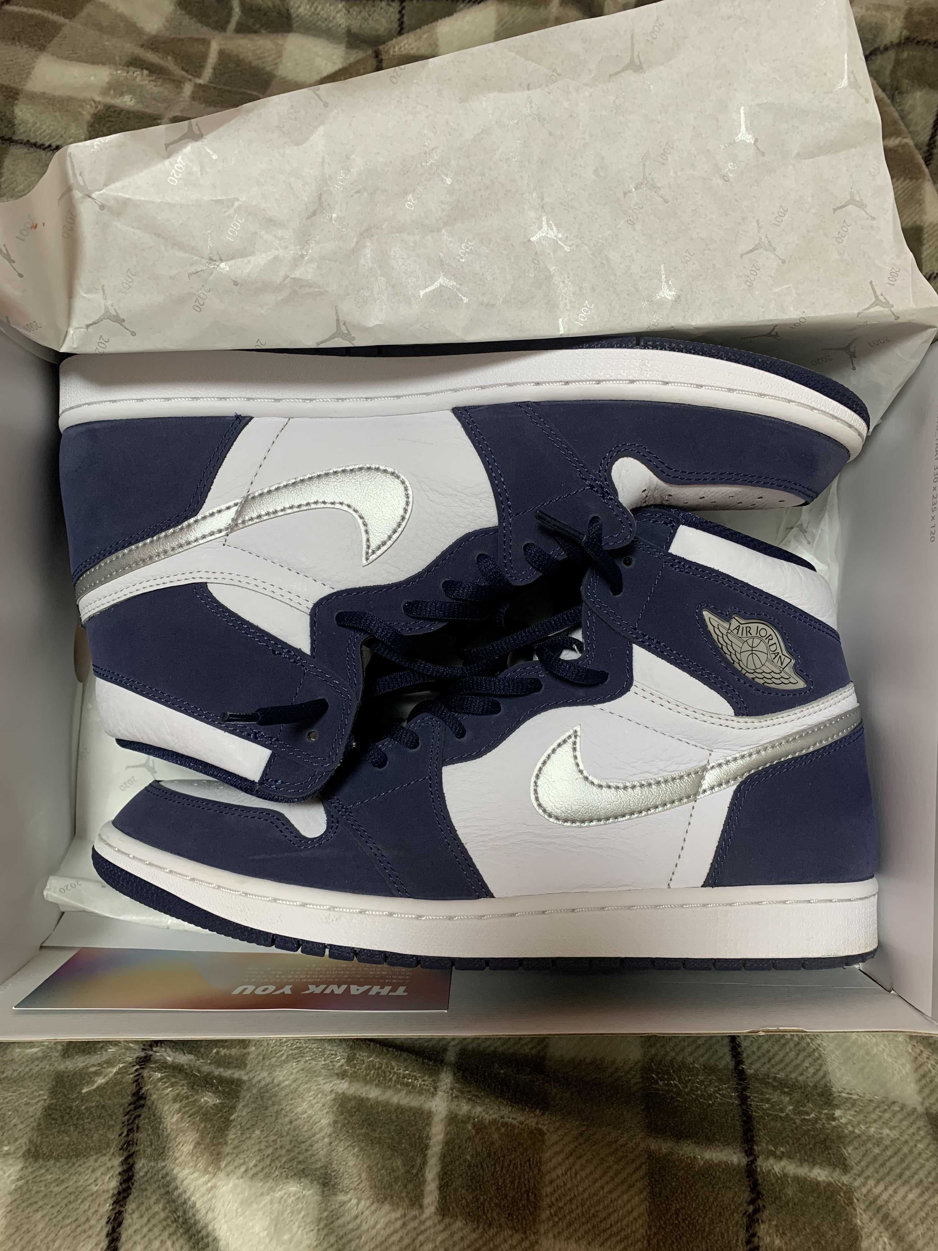 Nike Air Jordan 1 High OG CO.JP "White/Midnight Navy" (2020)(ブリーフケースなし)