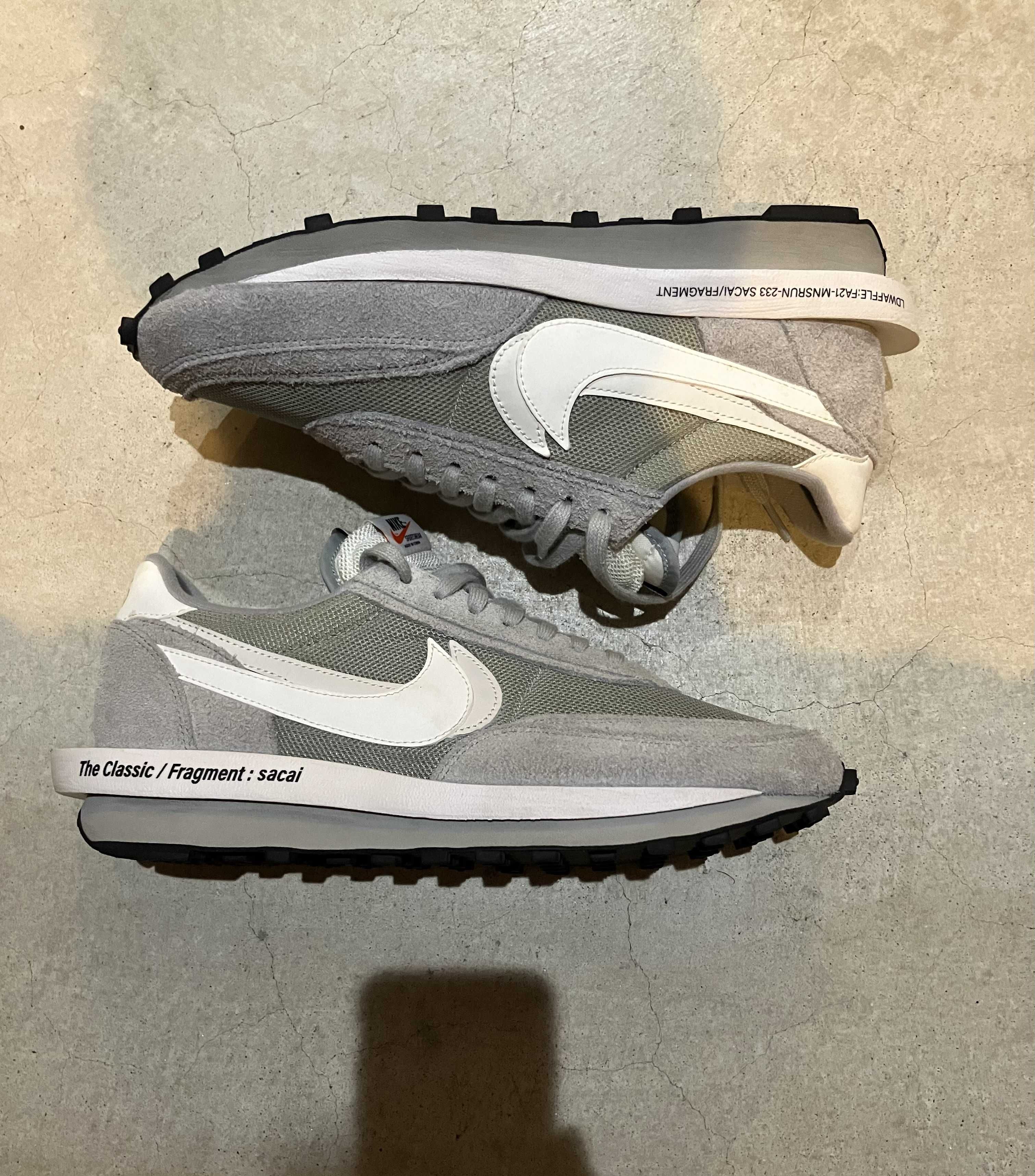 Fragment × sacai × Nike LD Waffle "Light Smoke Grey"