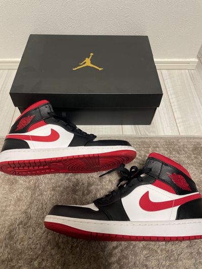 Nike Air Jordan 1 Mid "White/Gym Red Black"