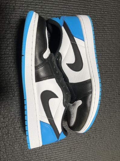 Nike Air Jordan 1 Low OG "Black and Dark Powder Blue/UNC"