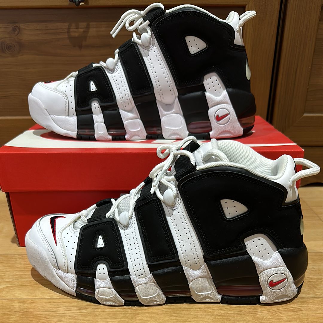 Nike Air More up Tempo "White/Black/University Red"(~2018)