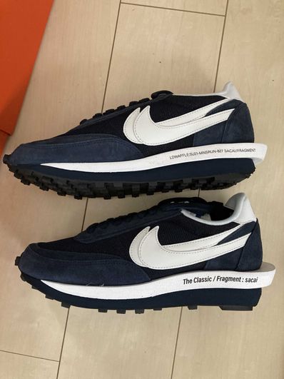Fragment × sacai × Nike LD Waffle "Blackended Blue"