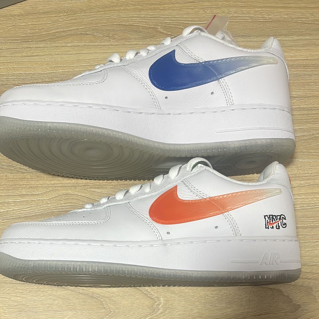 KITH × Nike Air Force 1 Low "White/Rush Blue/White/Brilliant Orange"