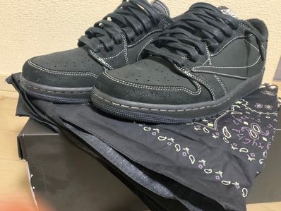 Travis Scott × Nike Air Jordan 1 Low OG SP "Black Phantom"