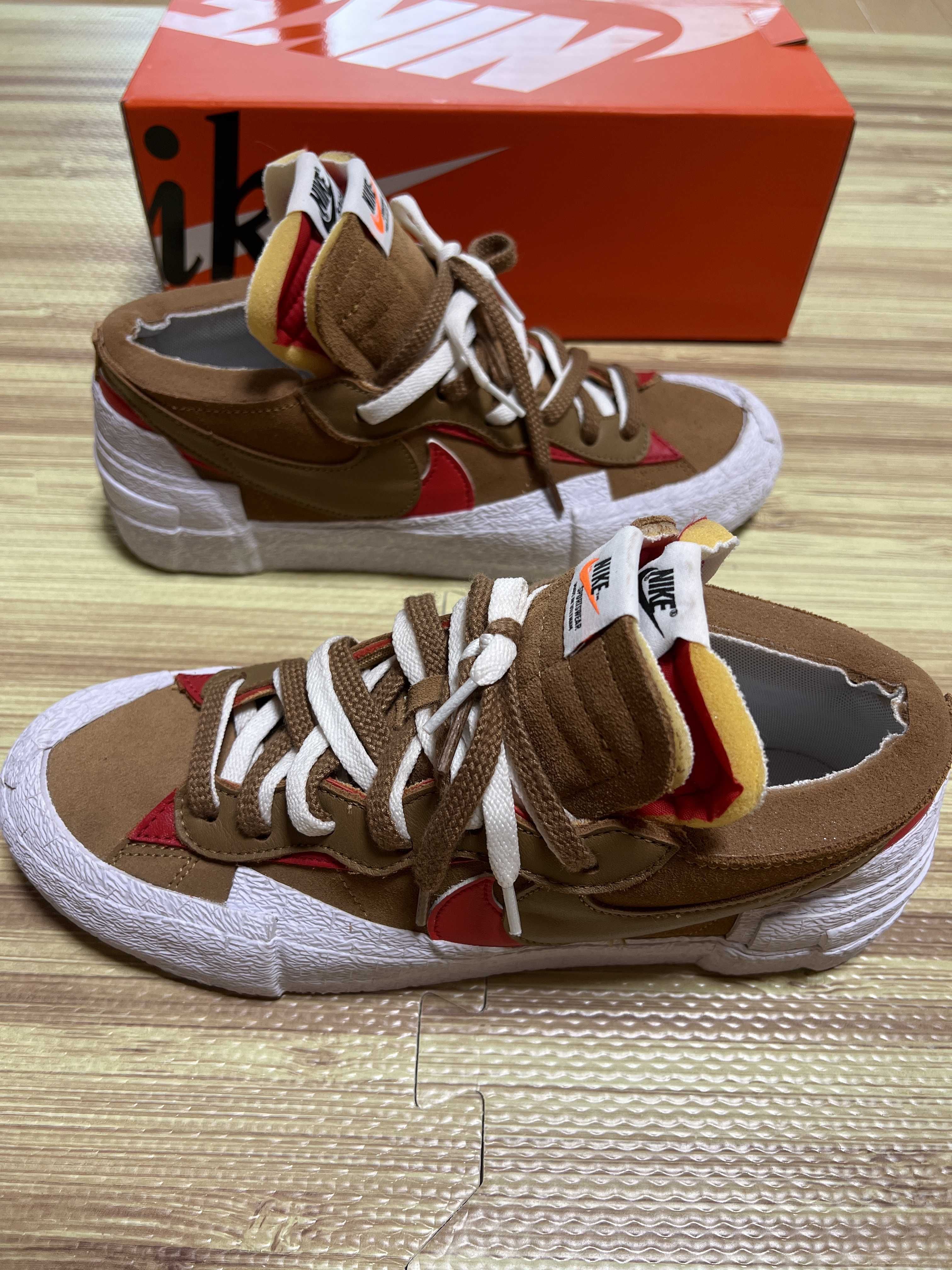SACAI × NIKE BLAZER LOW "BRITISH TAN"
