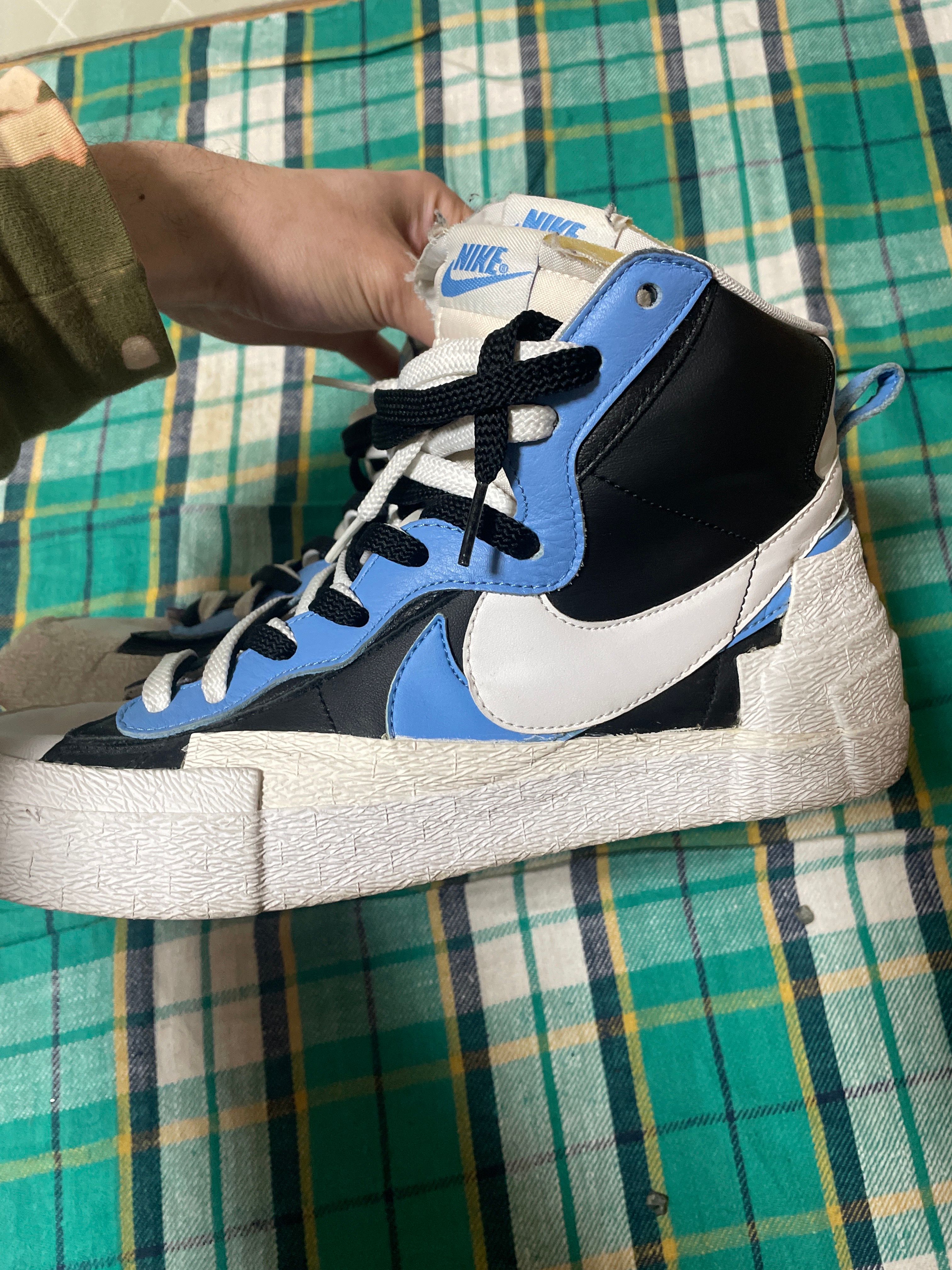 sacai × NIKE BLAZER MID "BLACK / BLUE"