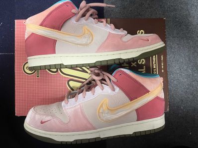 Social Status × Nike Dunk Mid "Strawberry Milk"