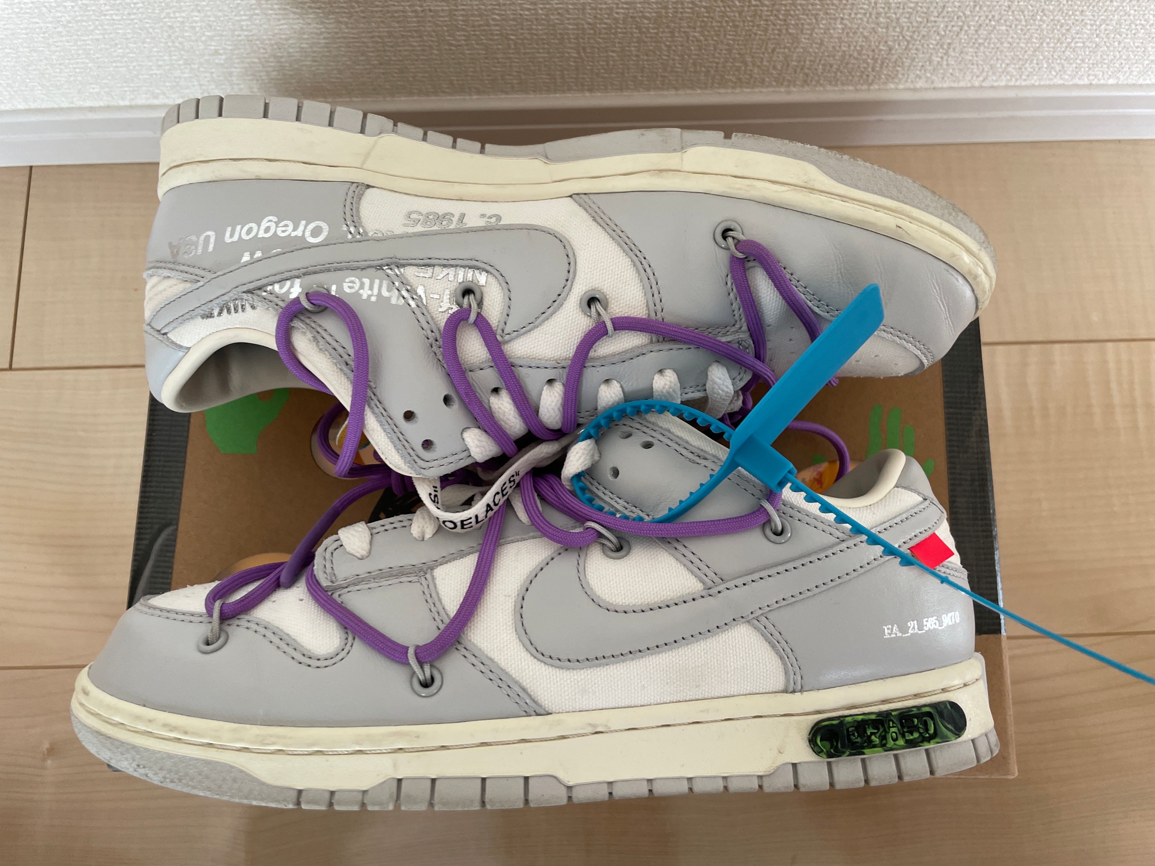 Off-White × Nike Dunk Low "Sail/Neutral Gray"