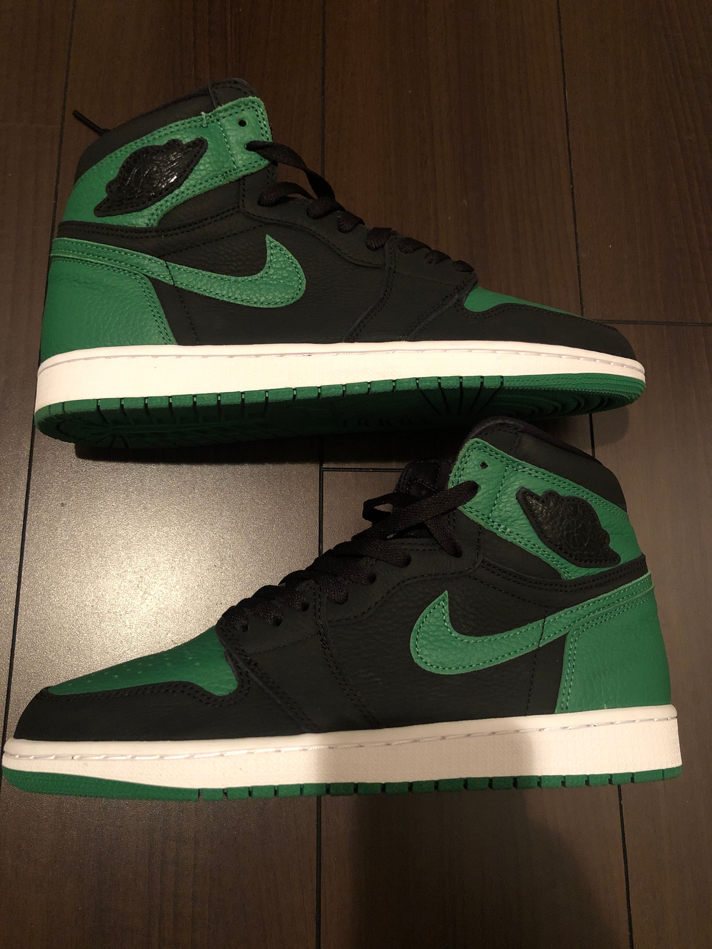 Nike Air Jordan 1 Retro High OG "Black/Pine Green" (2020)      
