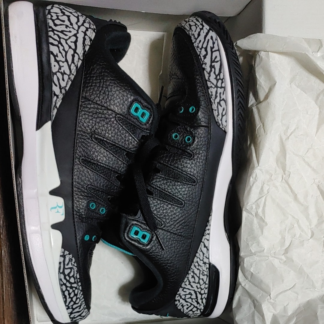 atmos × Nike Zoom Vapor AJ3 "Elephant/Safari"