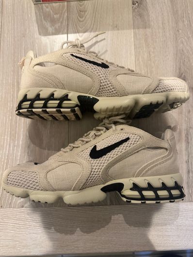 Stussy × Nike Air Zoom Spiridon CG 2 "Fossil/Black"