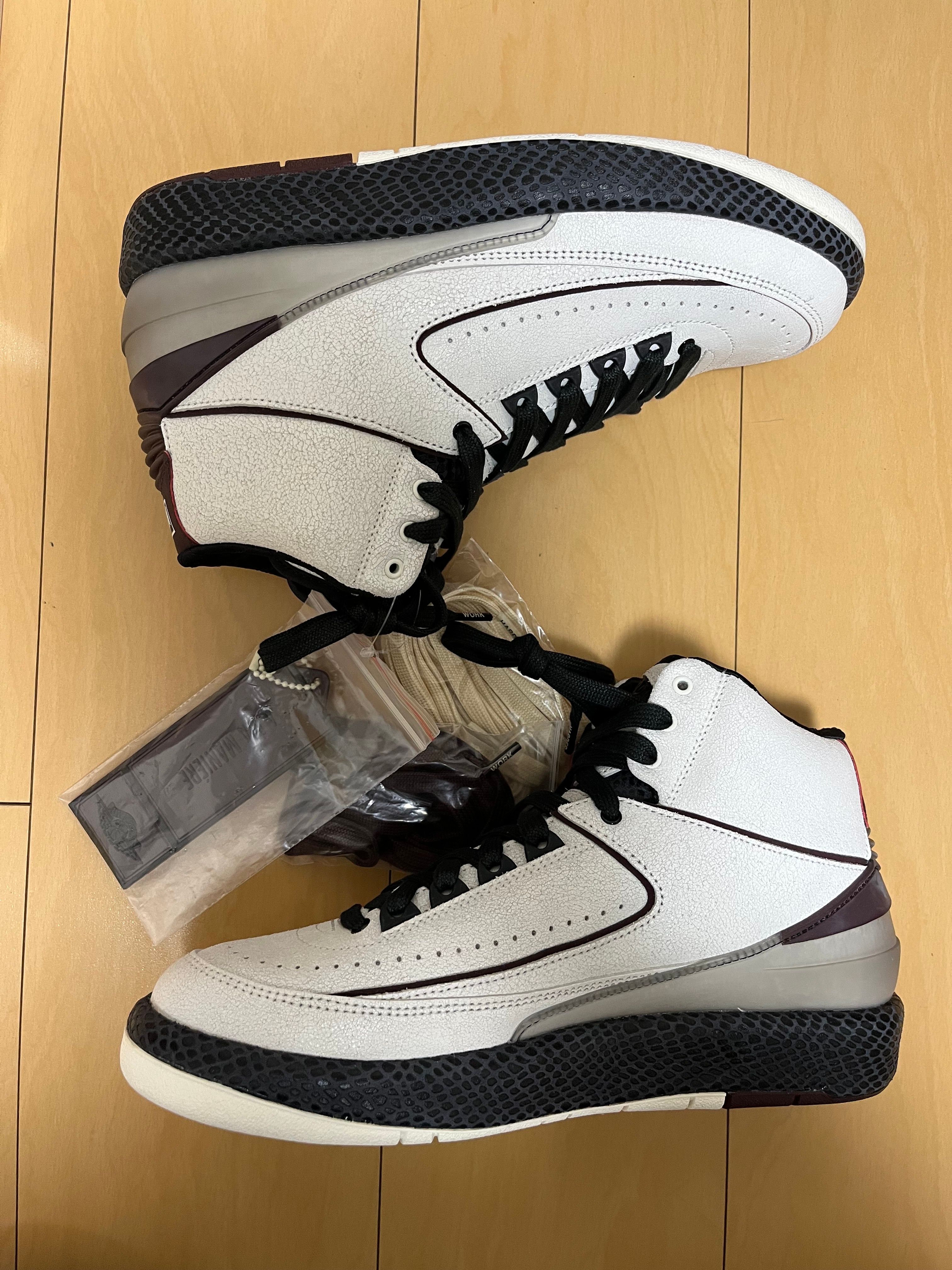 A Ma Maniere × Nike Air Jordan 2 "Airness/Sail and Burgundy"