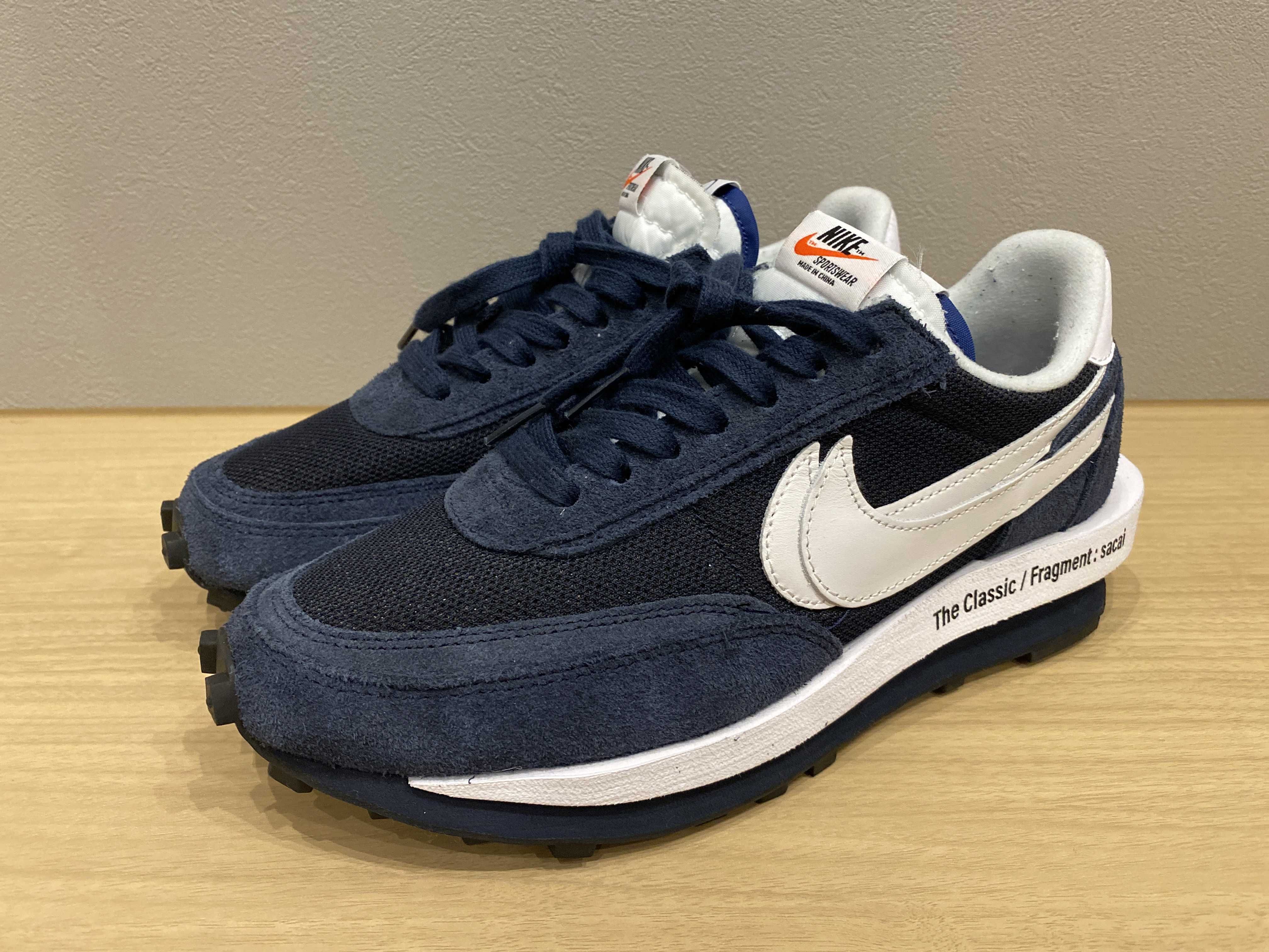 Fragment × sacai × Nike LD Waffle "Blackended Blue"