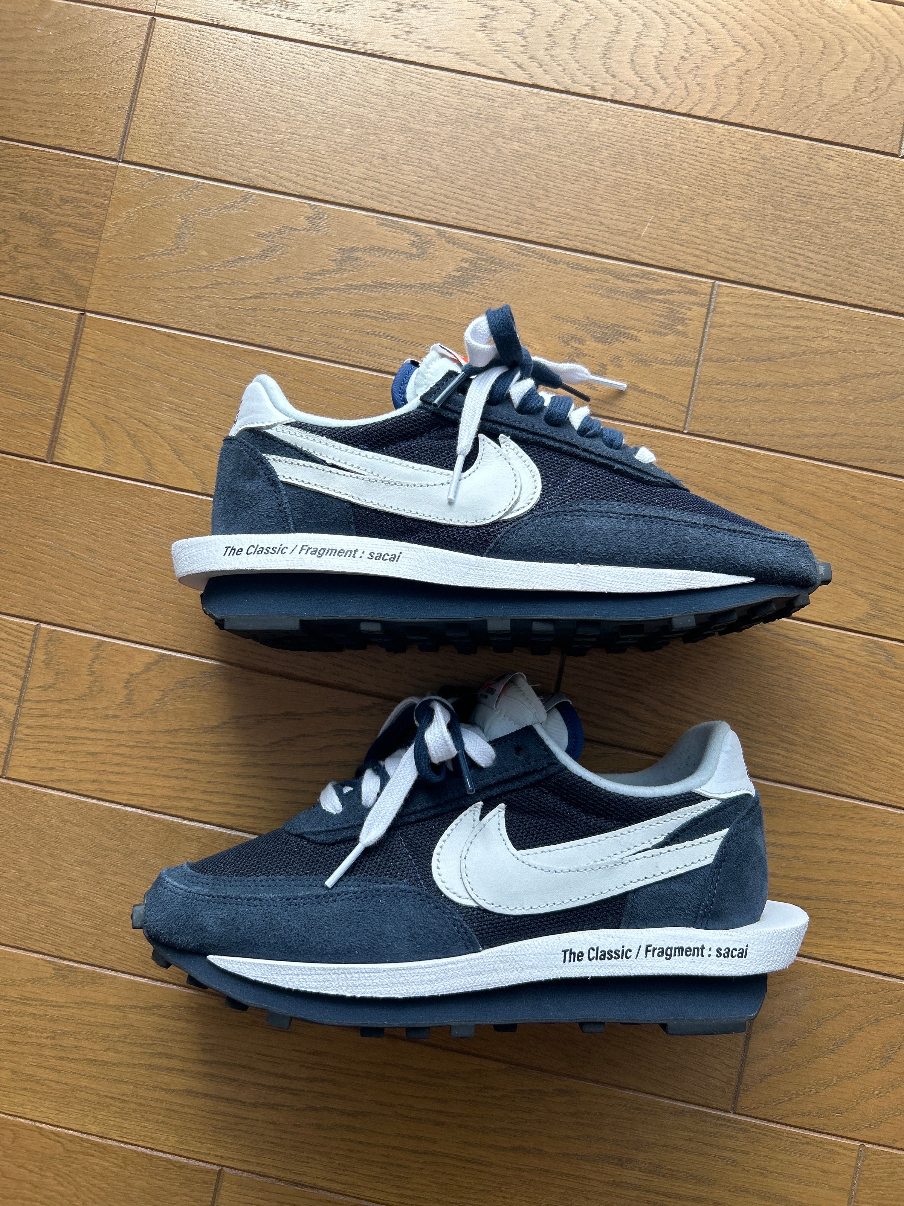 Fragment × sacai × Nike LD Waffle "Blackended Blue"