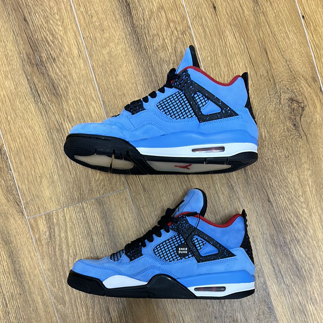 Travis Scott × Nike Air Jordan 4 Retro Cactus Jack "University Blue"