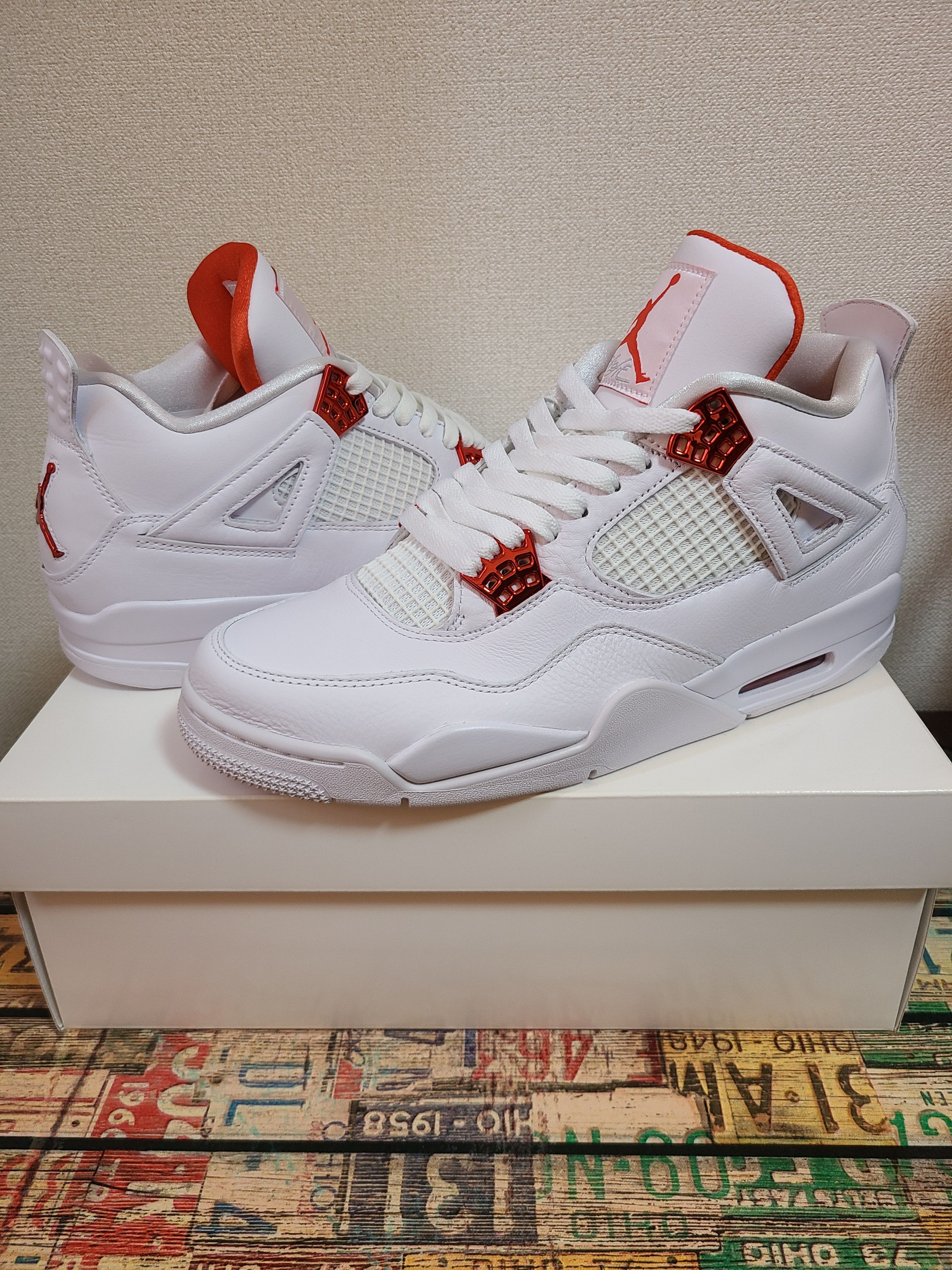 Nike Air Jordan 4 Retro "White/Team Orange"