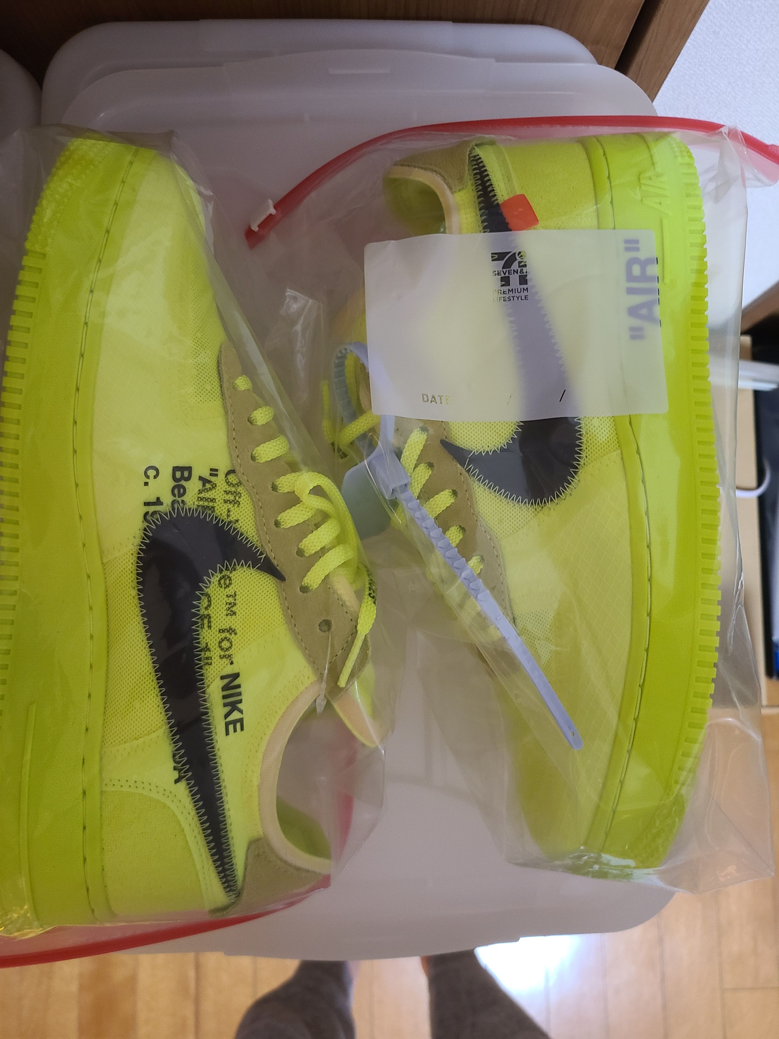 Off-White × Nike Air Force 1 Low "Volt"