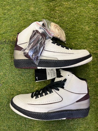 A Ma Maniere × Nike Air Jordan 2 "Airness/Sail and Burgundy"