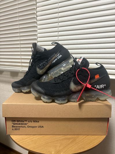Off-White × Nike Air Vapormax "Black/Total Orange/Clear"