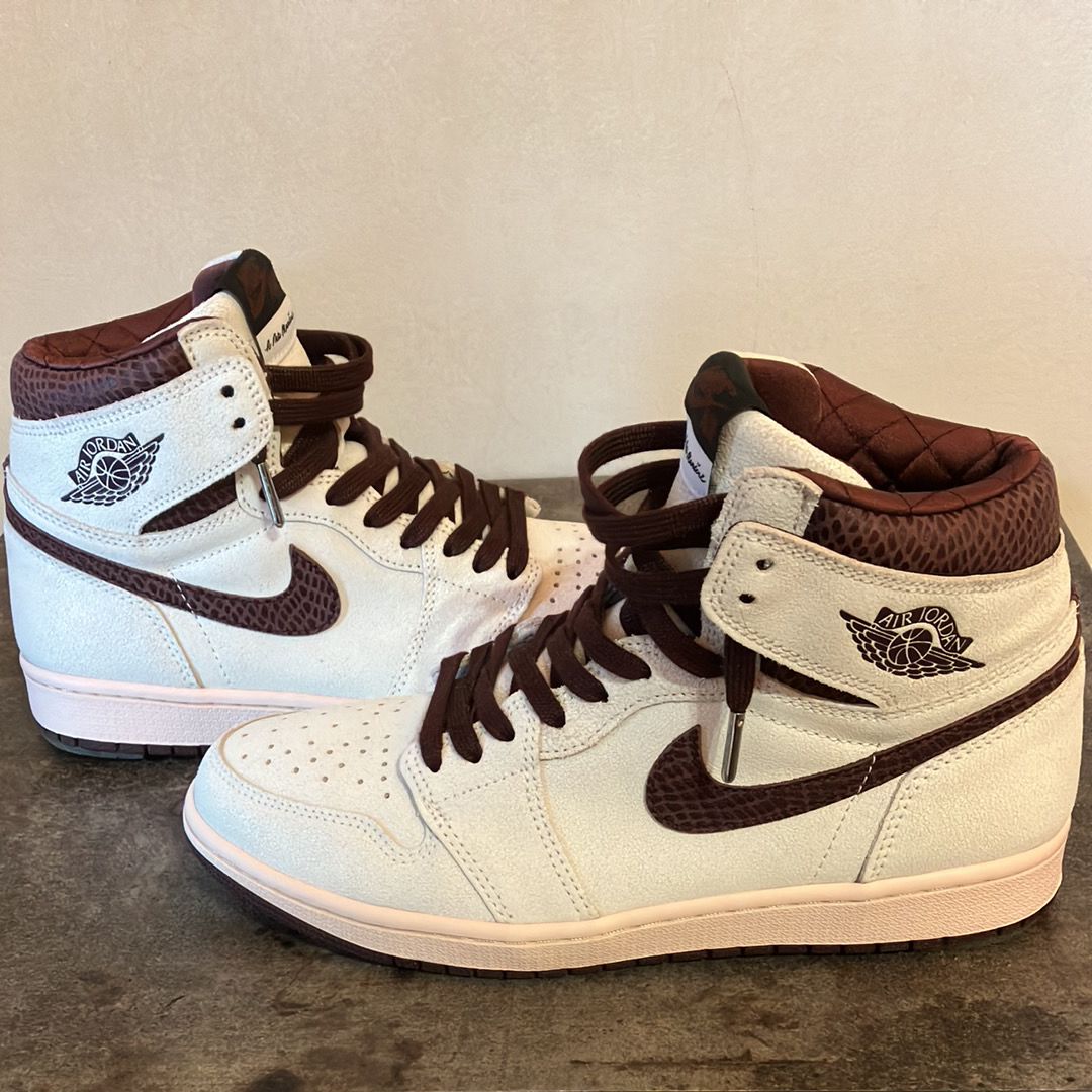 A Ma Maniere × Nike Air Jordan 1 Retro High OG "Sail and Burgundy"