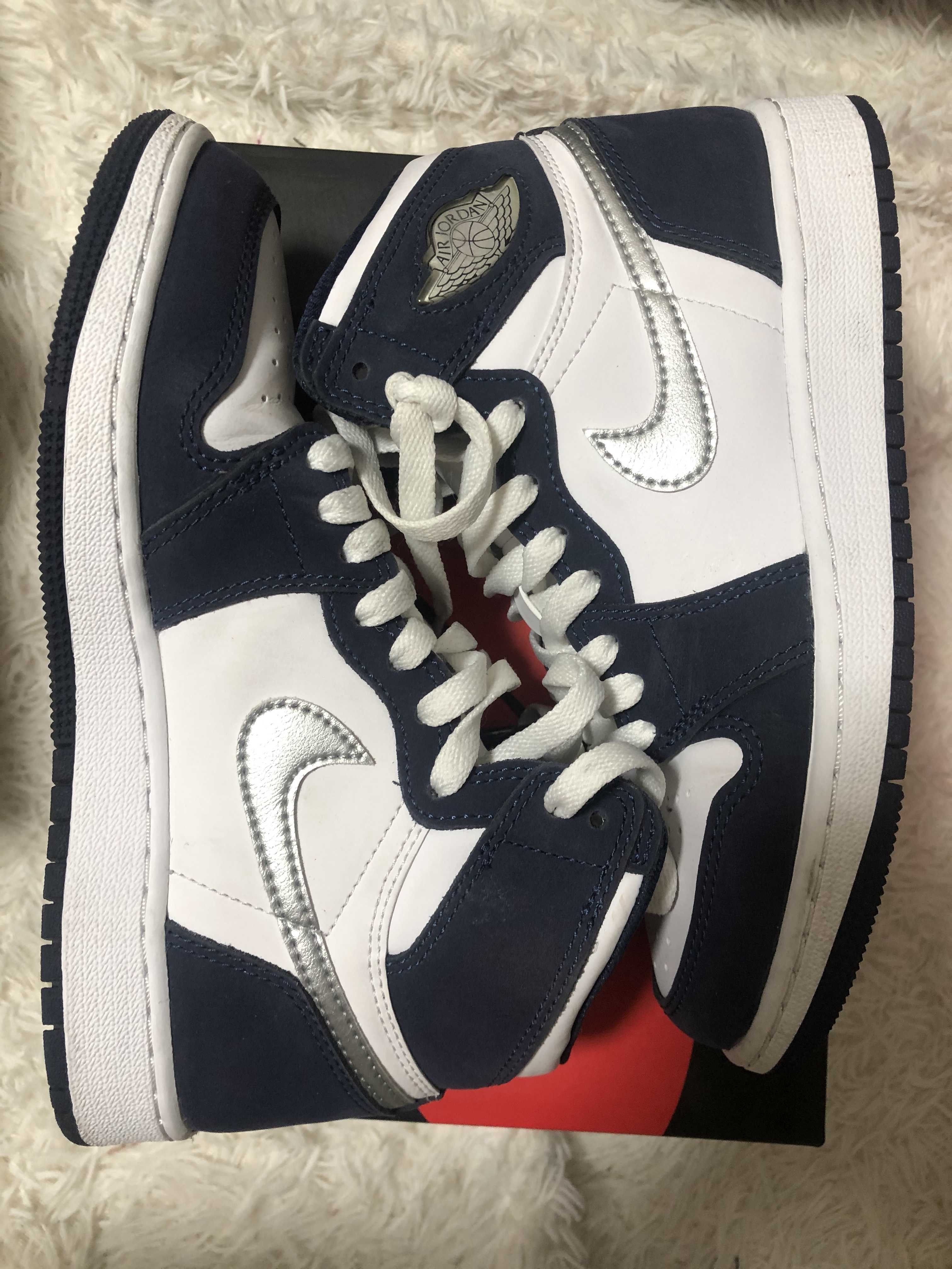 Nike GS Air Jordan 1 High OG CO.JP "Midnight Navy" (2020)(ブリーフケースなし)