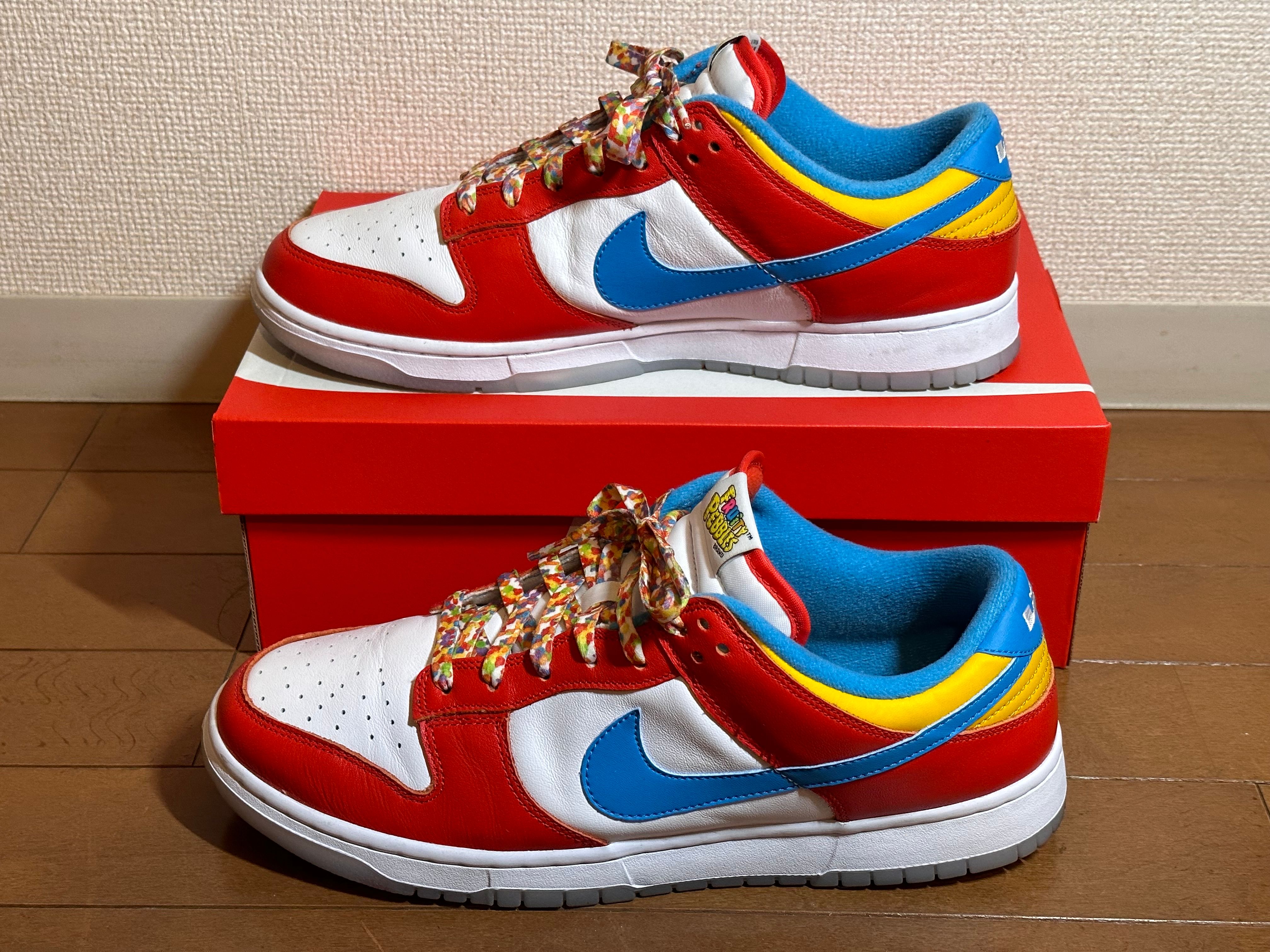 FRUiTY PEBBLESTM × Nike Dunk Low QS "Habanero Red/Dark Sulfur/Laser Blue"