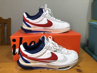 sacai × Nike Zoom Cortez "White and University Red"