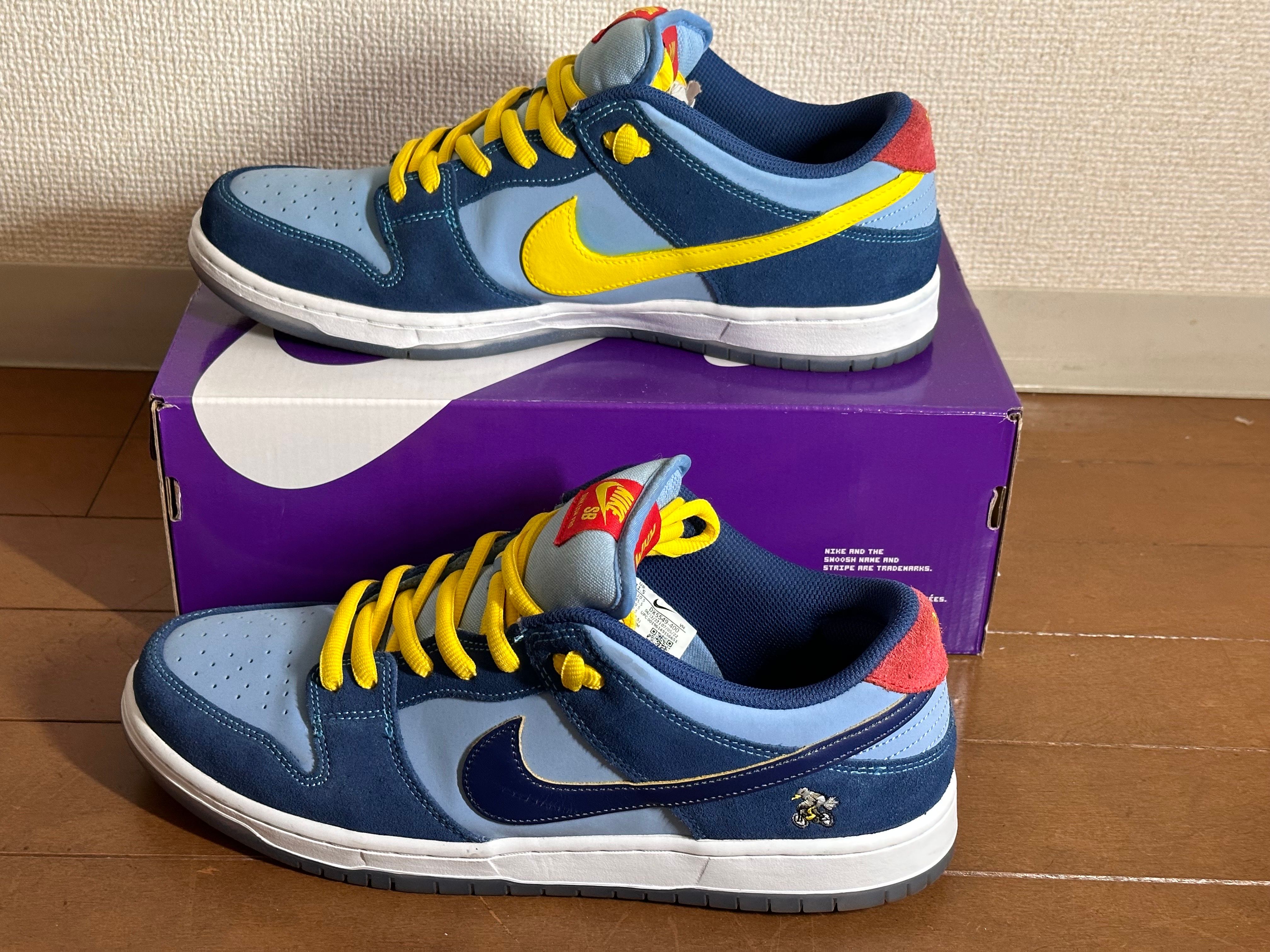 Why So Sad? × Nike SB Dunk Low "Coastal Blue/Speed Yellow-University Red"
