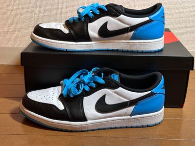 Nike Air Jordan 1 Low OG "Black and Dark Powder Blue/UNC"