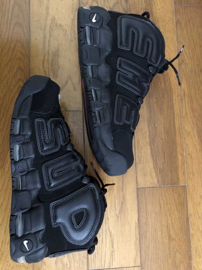 Supreme × Nike Air More Uptempo "Black"