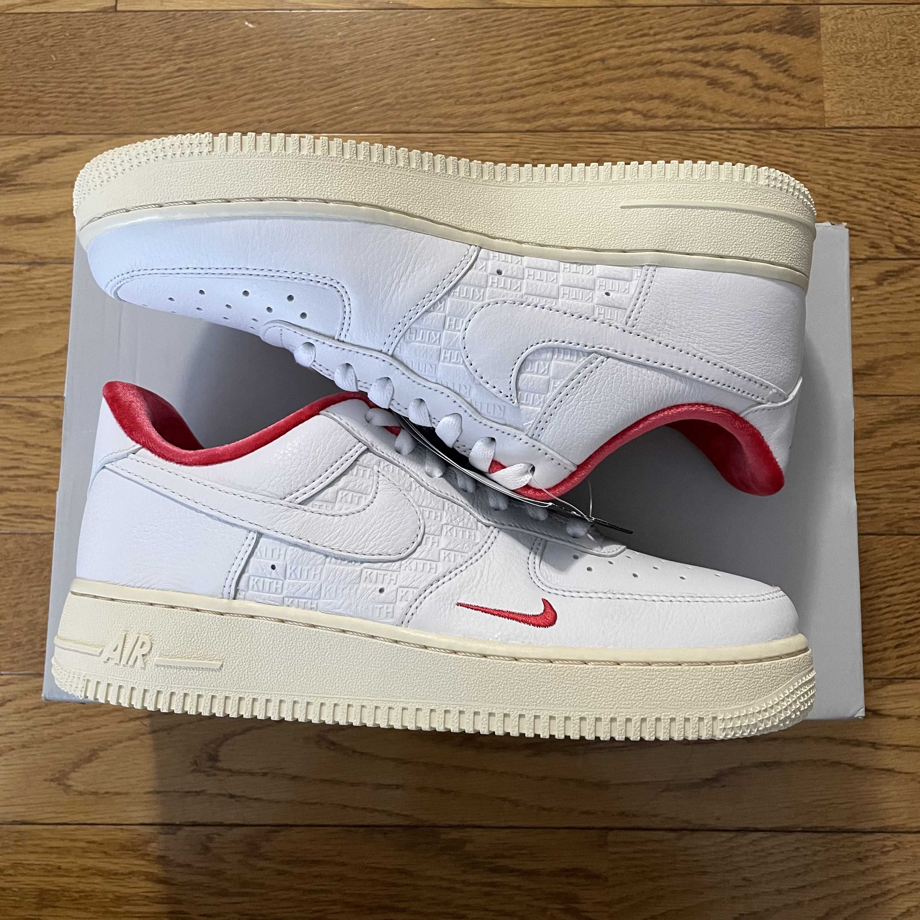KITH × Nike Air Force 1 Low "White/Red"