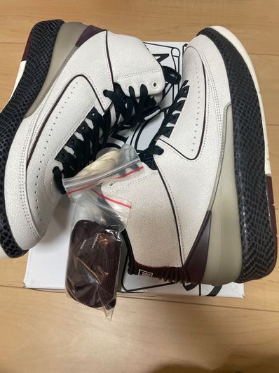 A Ma Maniere × Nike Air Jordan 2 "Airness/Sail and Burgundy"