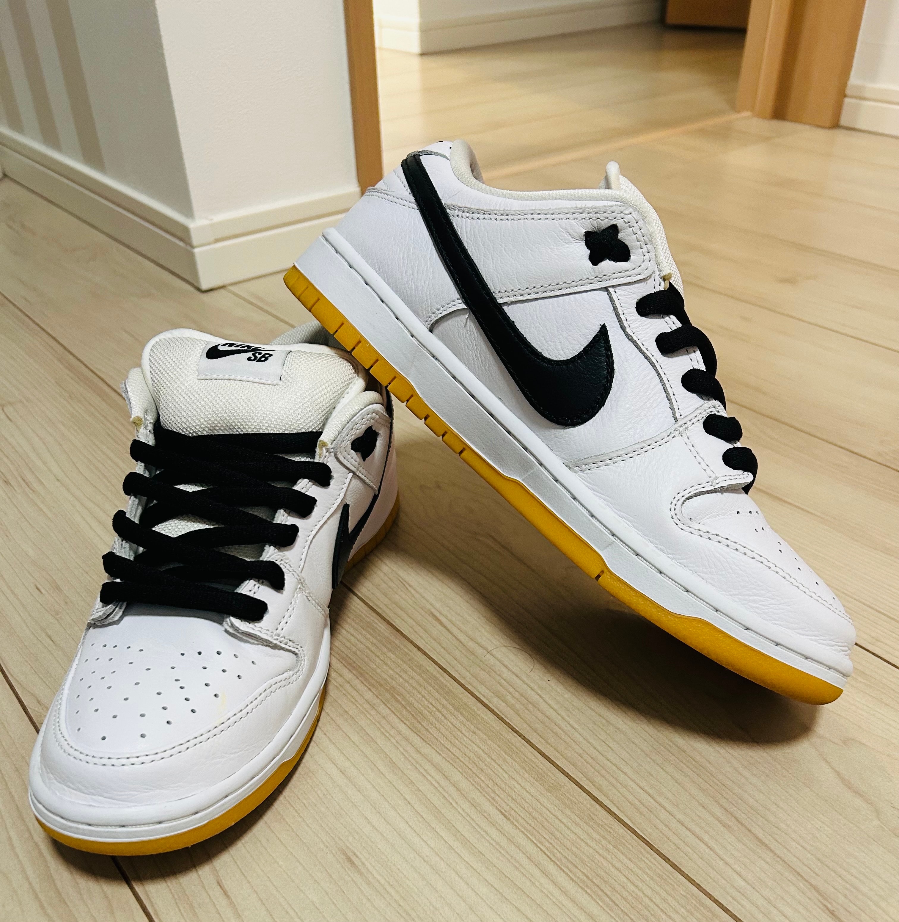 Nike SB Dunk Low Pro "White/Black-White-Gum Light Brown"