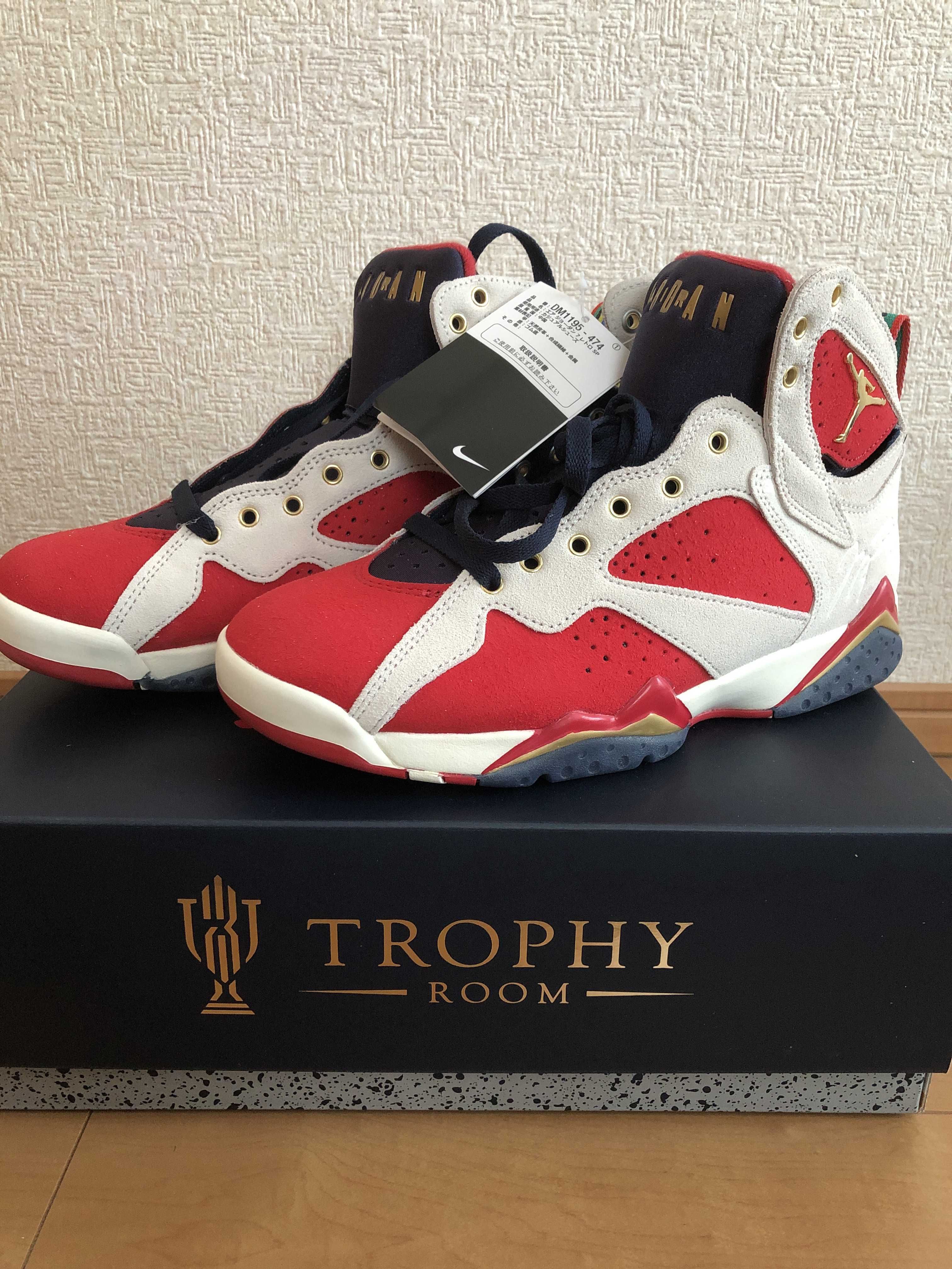 Trophy Room × Nike Air Jordan 7 "True Red and Obsidian"