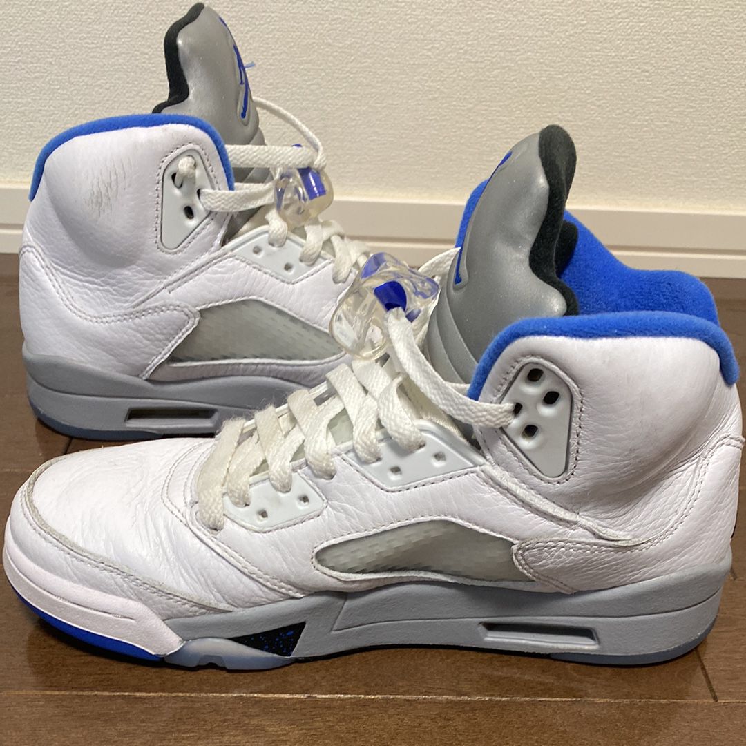中古❗Jordan エアジョーダン 5 ステルス ホワイト/ブルー 26cm 中古❗Jordan エアジョーダン 5 ステルス ホワイト/ブルー 26cm