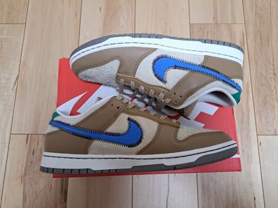 size? × Nike Dunk Low "Dark Driftwood/Photo BlueRattan"
